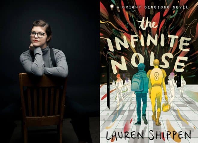 Lauren Shippen photo next to The Infinite Noise cover art