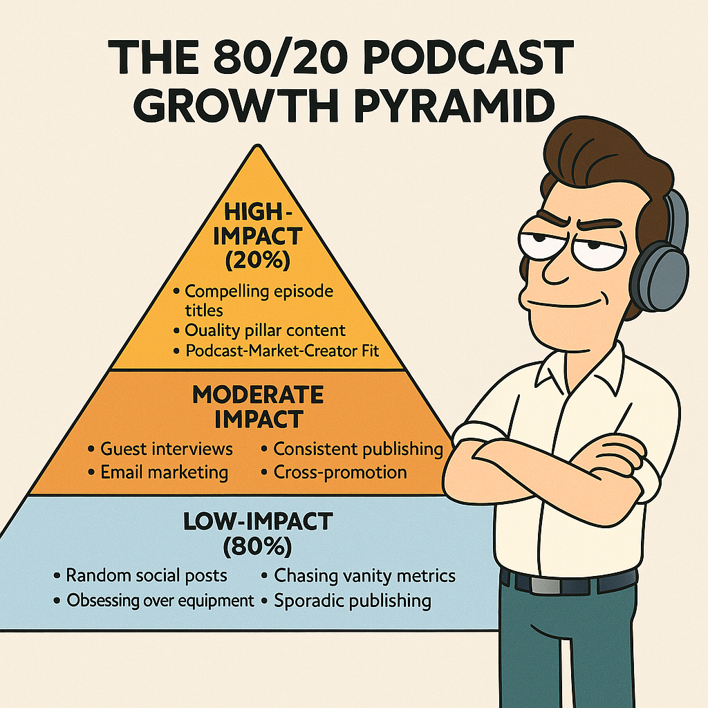 The pareto principle is about leverage. A detailed podcast listener profile focuses time.