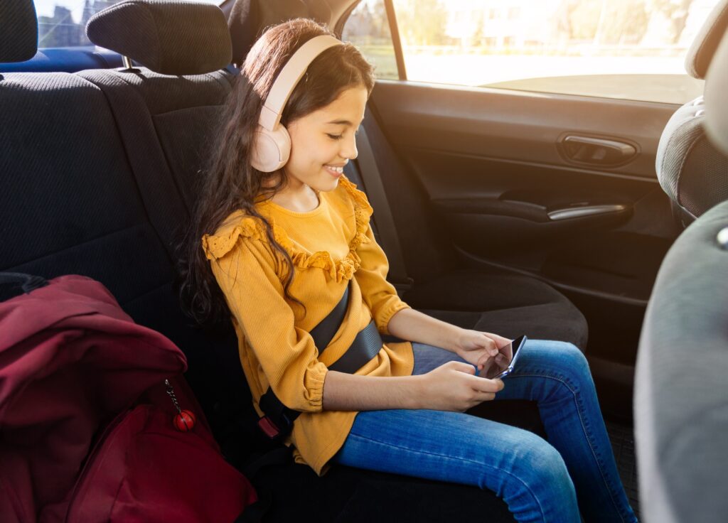 Podcasts for kids can maintain sanity on long commutes.